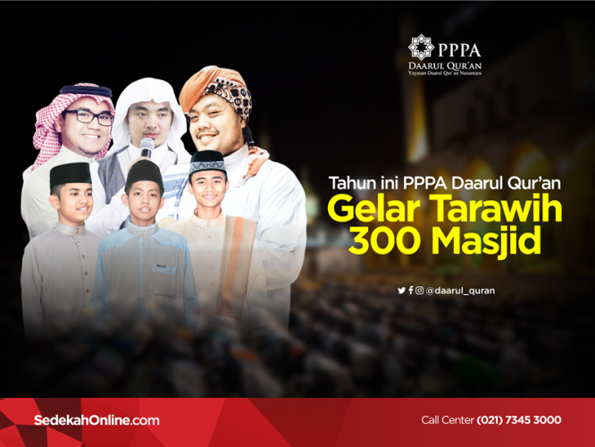 Tahun ini, Daarul Qur'an Gelar Tarawih 300 Masjid